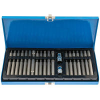 40 PUNTAS TORX,XZN Y HEXAGONALES(ALLEN) ADAPTADORES PARA CARRACA CAJA METALICA - details 0