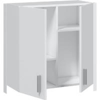 Armario Multiusos para Colgar en Pared con 2 Puertas - HOGARDECORA, 59 cm x 60 cm x 26,5 cm – Blanco - details 0