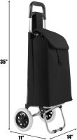 Carro de la Compra de 2 Ruedas, Carrito de la Compra para Supermercado , Bolsa Principal de 40L, Bolsillo Posterior, 90 x 30 x 35cm - details 5