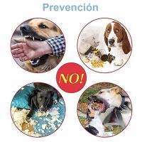 Bozal de nailon ajustable para perro, bozal de seguridad suave y transpirable para evitar morder y chillar, bozal de nailon para perros grandes evita mordeduras, ladridos y masticar, Collar de Control con bozal - details 2