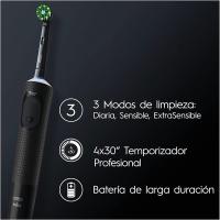 Cepillo eléctrico dientes Oral-B Vitality PRO, cepillo dental oscilante, recargable, 3 Modos Limpieza: Limpieza diaria, Sensible y Sensible Plus, temporizador 2 min, adulto, color negro y morado - details 1