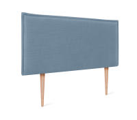 DHOME Cabecero de Lino Natural Liso con Ribete Cabezal Tapizado Cama Dormitorio Moderno Top Trending (Azul Lino) - details 5