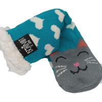 BORINOT EL GATO Calcetines Térmicos Antideslizantes con Dibujo de Gato - Calcetines de Andar Por Casa - Calcetines Unisex Antideslizantes -  Calcetines Borreguito - Talla única 35-40 -  6 Colores - - details 3