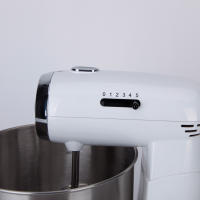 Jata Amasadora y Mezcladora con Bol de Acero Inoxidable de 3,5 l 5 Velocidades Base Giratoria Deslizador para Ajustar el Bol 2 Espirales para Amasar y 2 Varillas para Mezclar - MZ670 - details 2
