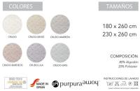 Colcha Multiusos de Plaid "Saler" para Decorar el Hogar - Marca Purpura Home - details 2