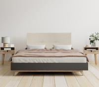 DHOME Cabecero de Lino Natural con Botones Cabezal Tapizado Cama Dormitorio Moderno TOP TRENDING - details 2