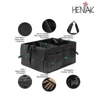 Caja organizador para maletero de coche, plegable nailon resistente transpirable impermeable asas y compartimentos Heniak Store envio urgente desde españa - details 3