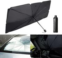 STARLEY-*Parasol plegable para parabrisas de automóvil, para bloquear los rayos ultravioleta y el calor para mantener el automóvil fresco, fácil de almacenar y usar, adecuado para automóvil, camión, SUV 130*75cm - details 2