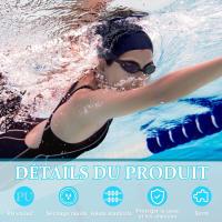 SANDALFON Gorros de Natación 3 Piezas Unisex para Piscina y Deportes Acuáticos - details 7