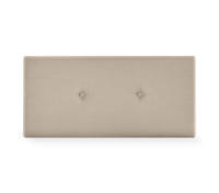 DHOME Cabecero de Polipiel o Tela Acualine Liso con Botones Tapizado Colores Cabezal Lujo Cama Dormitorio Moderno Acolchado (Beige Tela) - details 3