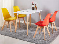 Mesa de comedor nórdica de rectángulo pata ancho comedor  para cocina, escritorio de estudio para el hogar,  mesa de centro de madera moderna, mesa cuadrado de oficina y conferencia, 120x60, 120x70 ,120x80cm - details 2