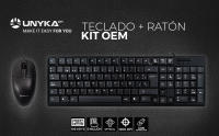 UNYKAch Kit Teclado y Ratón OEM Español, QWERTY, CON CABLE, 105 Teclas de Membrana, 1200 dpi, Conexión USB, Silencioso, Ergonómico, Windows, Mac, Android, Linux - details 0