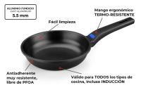 Monix Solid+ Set 3 Sartenes Antiadherentes, Lote 18-22-26 cm Aluminio fundido, compatibles cocinas inducción, gas, vitrocerámica - details 8