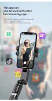 Estabilizador de Movil,Estabilizador de Cardán con Luz para Video de Vlog/Youtube/TikTok con Inalámbrico rotación automática de 360° y Modo de Escena con App - details 25