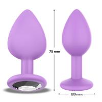 AFTERDARK SPARKLY PLUG ANAL SILICONA TALLA S LILAC JUGUETES SEXUALES - details 0