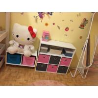 Maxia Market - Mueble de 4/6 cestas de almacenamiento Junior Infantil madera blanca, Multicolor, Mueble de almacenaje para dormitorio infantil - details 2