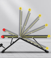 Banco de Pesas Musculación, Banco Abdominales Plegable 7 en 1, Banco Pesas Ajustable adecuado para el hogar y el gimnasio - details 1