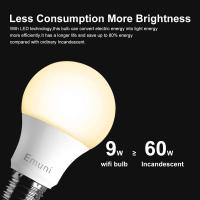 [Paquete de 2] bombilla LED de inteligencia Artificial, Compatible con Alexa, asistente de Google y tuya, WIFI, 9W E27, RGB16 millones de luces de colores y blanco 2700K, modo de iluminación regulable, hub no necesario - details 7