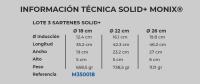 Monix Solid+ Set 3 Sartenes Antiadherentes, Lote 18-22-26 cm Aluminio fundido, compatibles cocinas inducción, gas, vitrocerámica - details 3