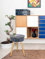 AIC Electronic Devices - Mesa Altavoz Bluetooth Portátil, con Base de Carga inalámbrica para móviles Qi y Puerto de Carga USB - details 7