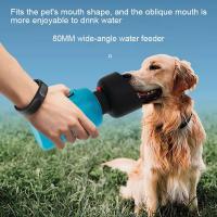 Botella de agua portátil de 500ML para perro, taza para mascotas, comedero plegable para mascotas, bebedero de viaje al aire libre, tazón para beber para cachorros, novedad - details 2