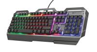 TECLADO TRUST GAMING GXT 856 - USB - 12 TECLAS MULTIMEDIA - ILUMINACION LED - PLACA METALI - details 2