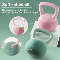 ALLINLIFE Hot Selling Home Fitness Pesa Rusa 2kg, 4kg, 6kg, 8kg, 10kg, 12kgTraining Gym Strength Floor Protect PVC iron sand Soft Kettlebell,Superficie de Caucho Blando Pesa - details 8